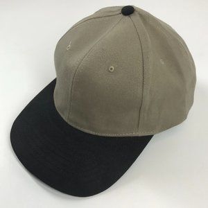 Baseball Cap, Pack of 6, Adjustable Strap, 100% Cotton, Stone/Black, NEW